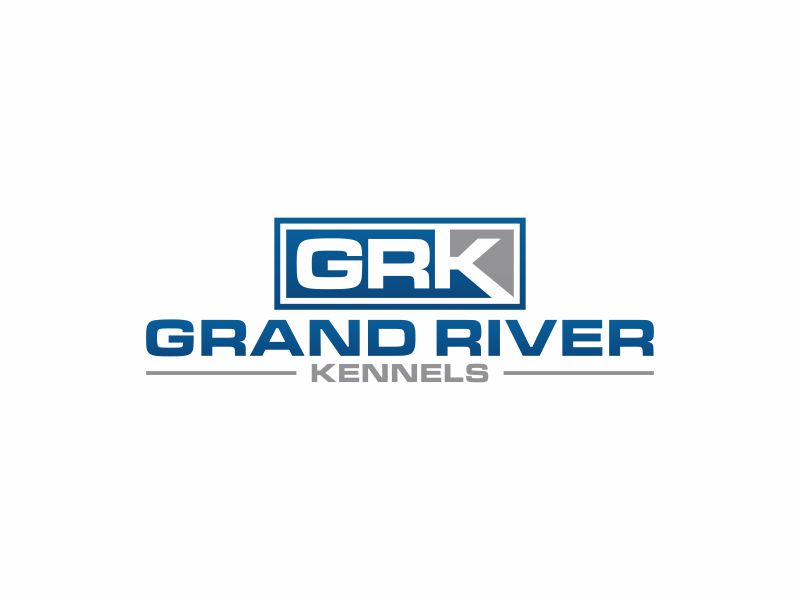 Either GRK initials or Grand River Kennels logo design by muda_belia