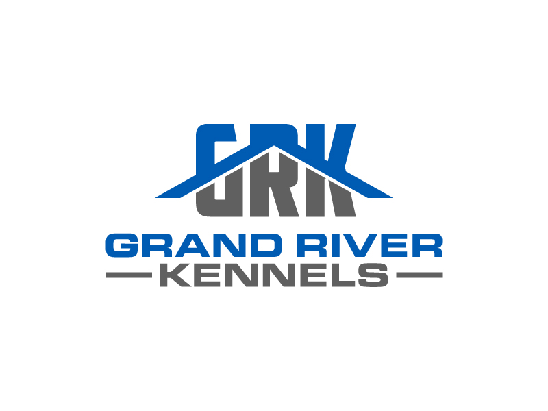 Either GRK initials or Grand River Kennels logo design by sakarep