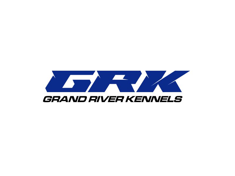 Either GRK initials or Grand River Kennels logo design by ian69
