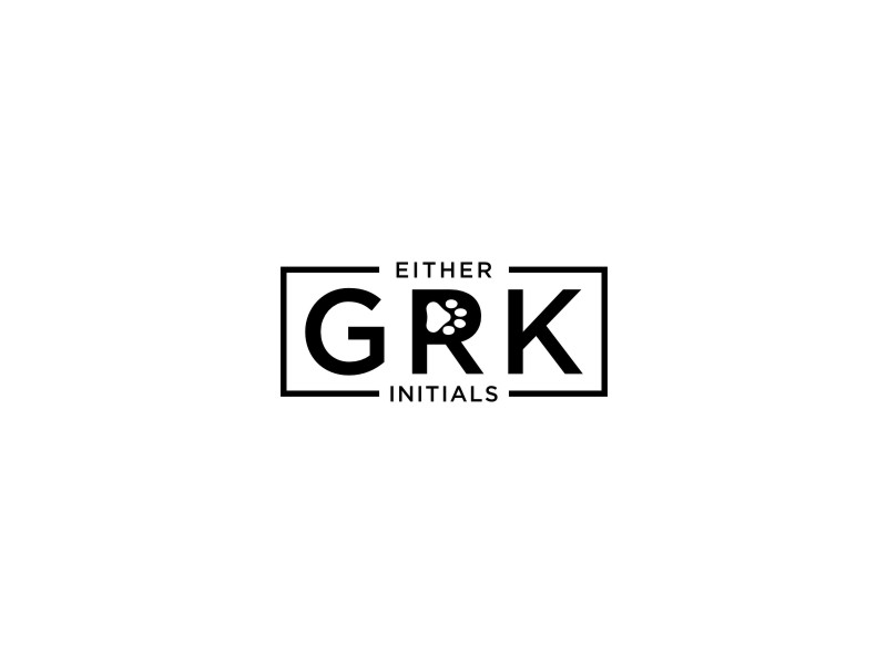 Either GRK initials or Grand River Kennels logo design by jancok