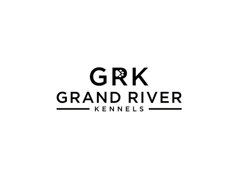 Either GRK initials or Grand River Kennels logo design by jancok