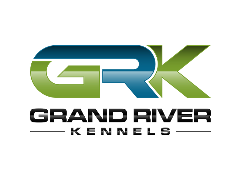 Either GRK initials or Grand River Kennels logo design by planoLOGO