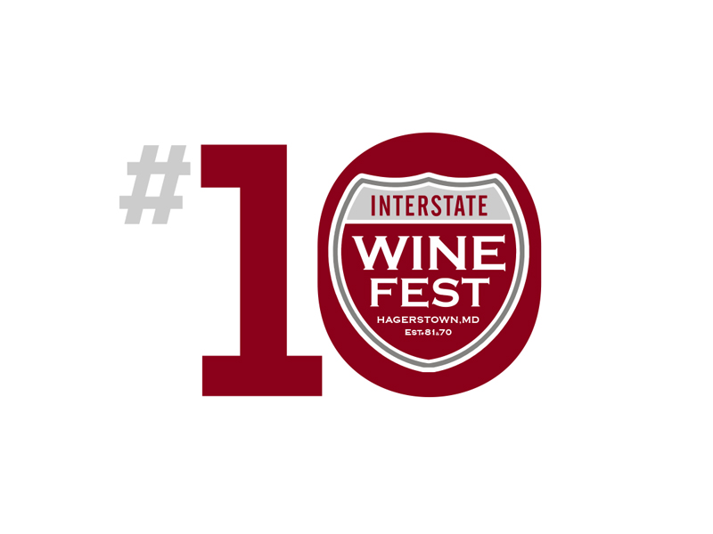 10th Interstate Wine Fest logo design by creativemind01