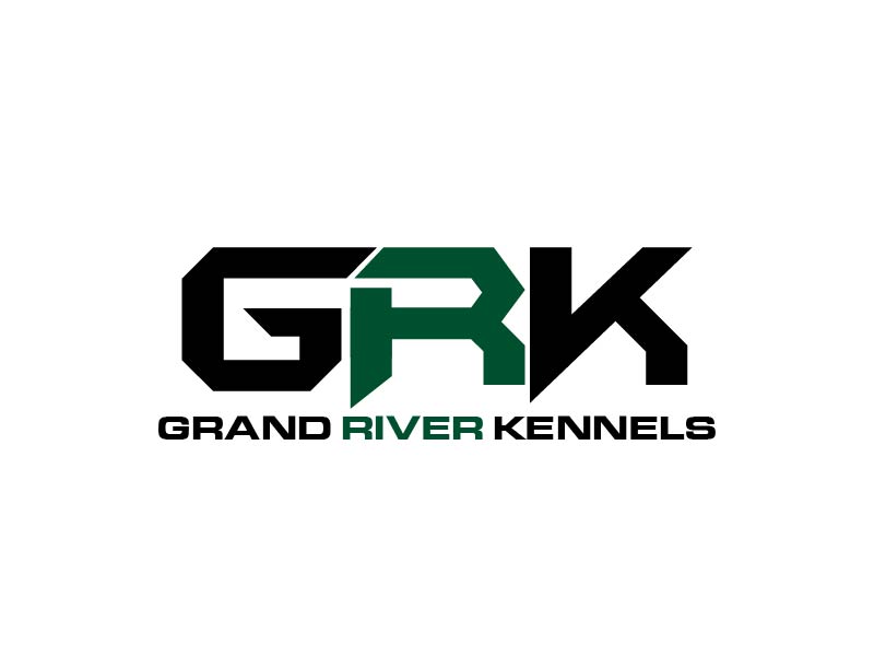 Either GRK initials or Grand River Kennels logo design by usef44
