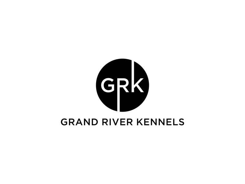 Either GRK initials or Grand River Kennels logo design by blessings