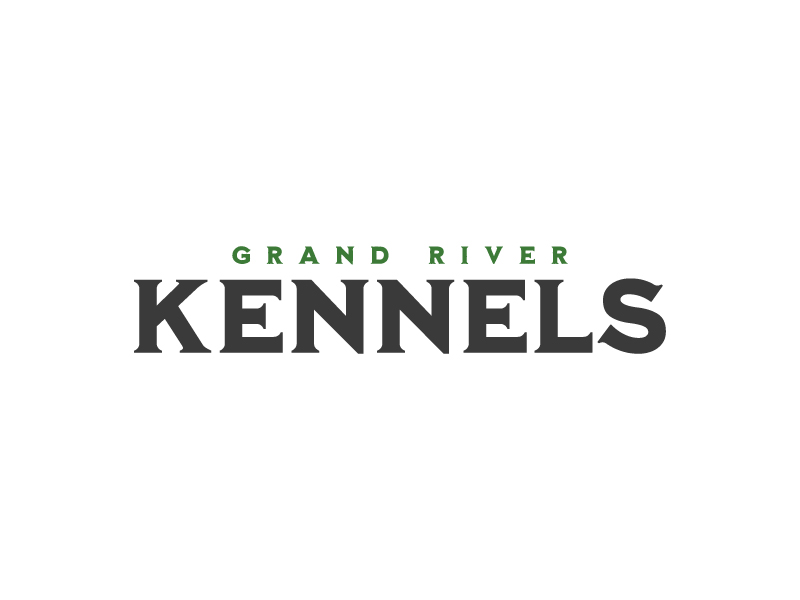 Either GRK initials or Grand River Kennels logo design by Sami Ur Rab