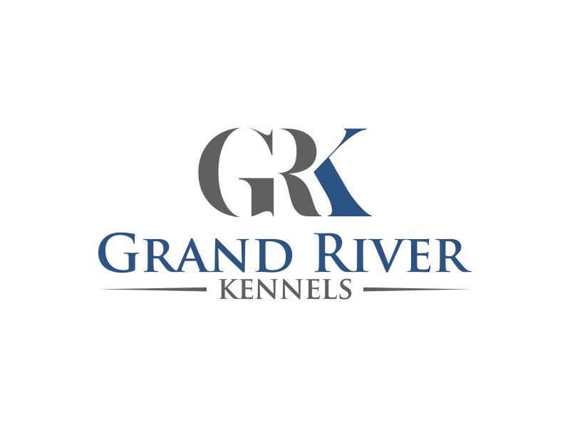 Either GRK initials or Grand River Kennels logo design by qqdesigns