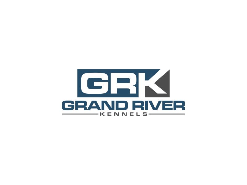 Either GRK initials or Grand River Kennels logo design by Gedibal