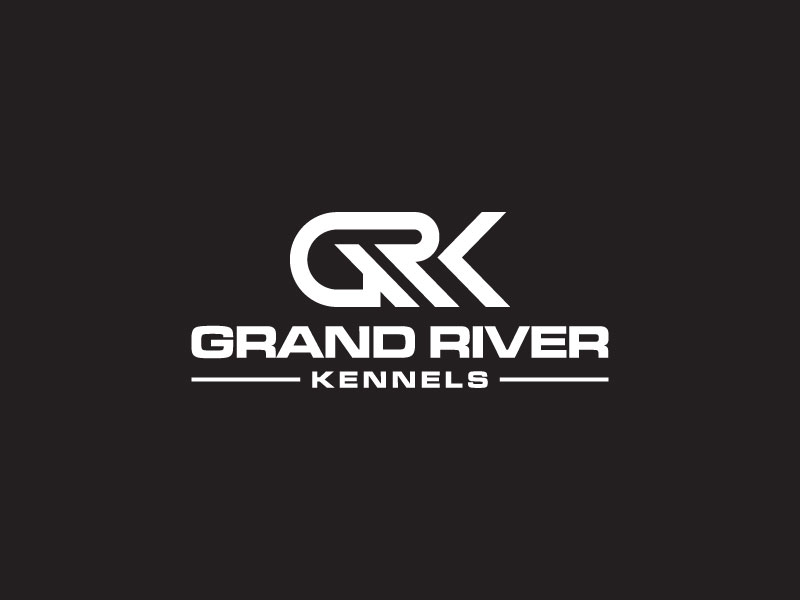 Either GRK initials or Grand River Kennels logo design by mikha01