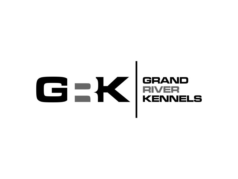 Either GRK initials or Grand River Kennels logo design by hopee