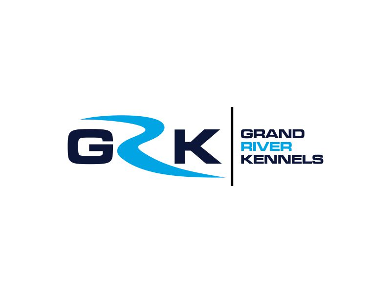 Either GRK initials or Grand River Kennels logo design by hopee