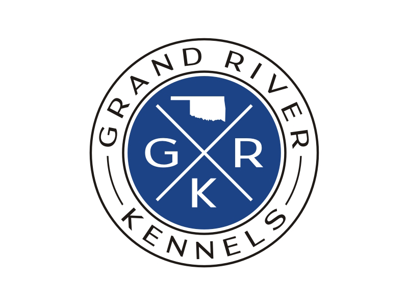 Either GRK initials or Grand River Kennels logo design by wildan