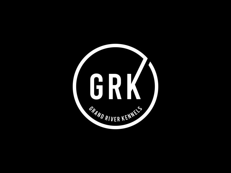 Either GRK initials or Grand River Kennels logo design by KaySa
