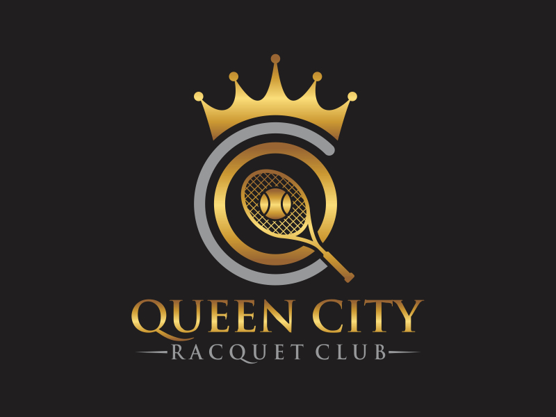 Queen City Racquet Club logo design by rokenrol