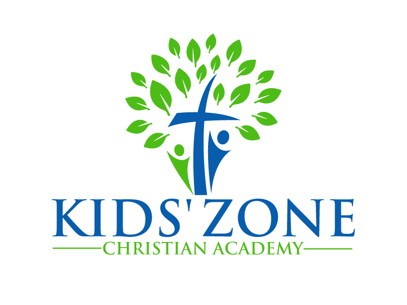 Kids' Zone Christian Academy logo design by ElonStark