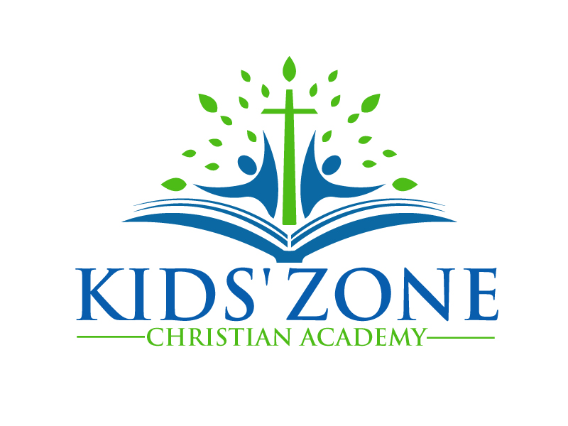 Kids' Zone Christian Academy logo design by ElonStark