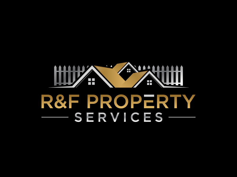 R & F property Services logo design by labo