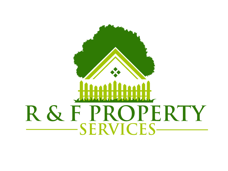 R & F property Services logo design by ElonStark