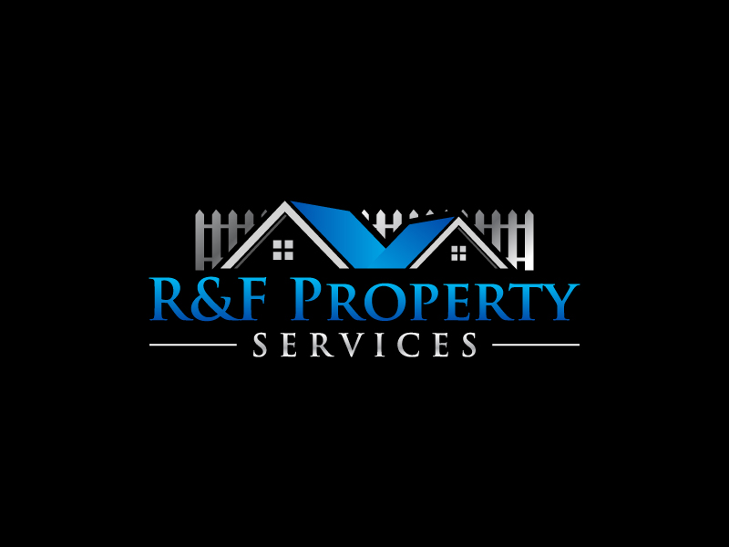R & F property Services logo design by labo