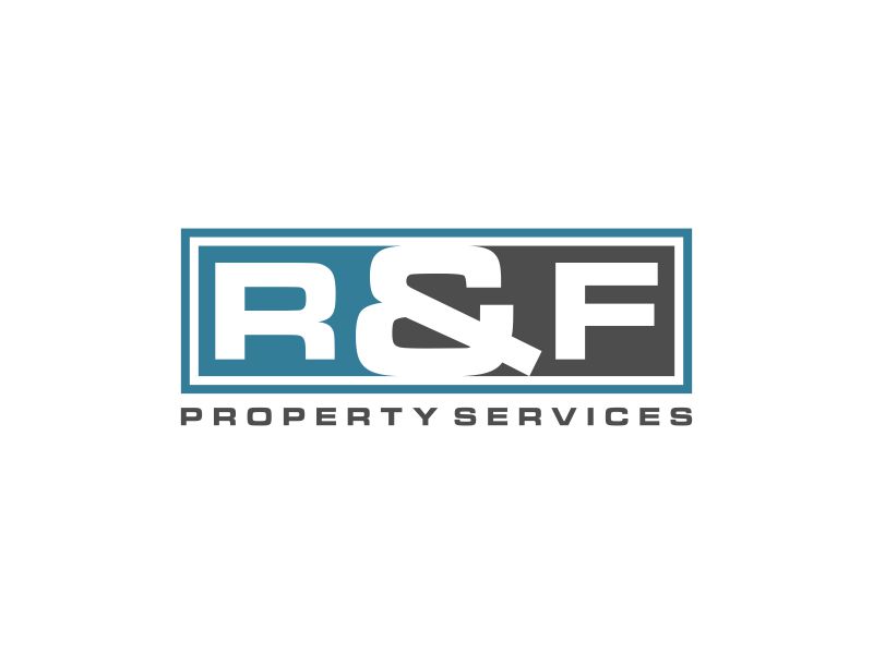R & F property Services logo design by Gedibal