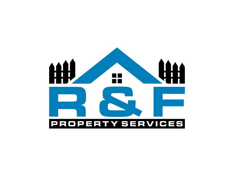 R & F property Services logo design by Gedibal