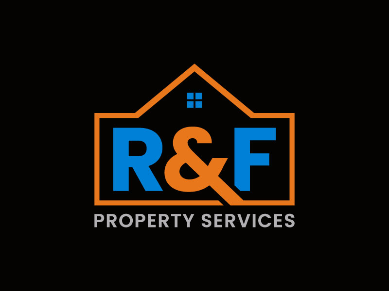 R & F property Services logo design by aryamaity