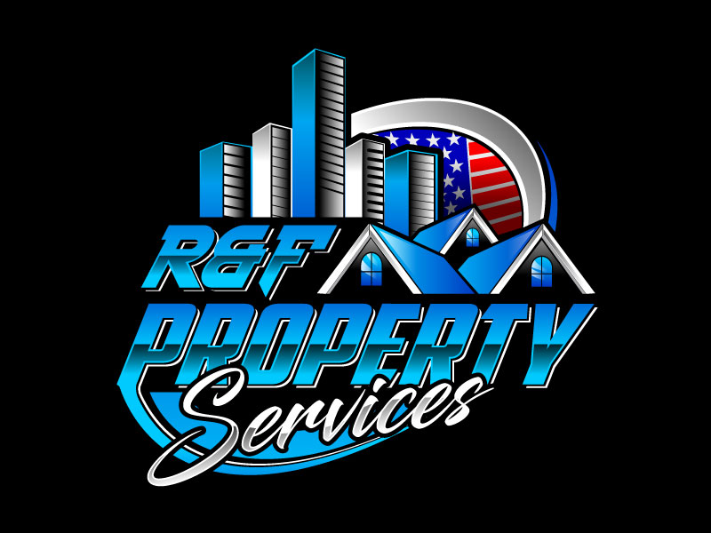 R & F property Services logo design by Gilate