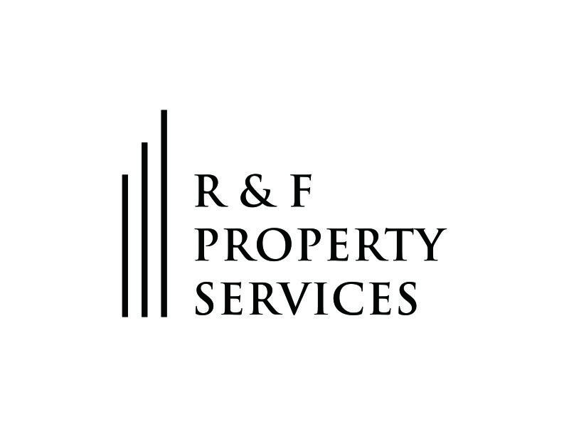 R & F property Services logo design by ozenkgraphic