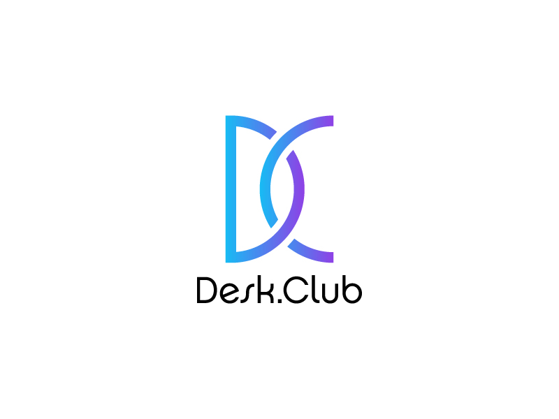 Desk.Club logo design by gateout