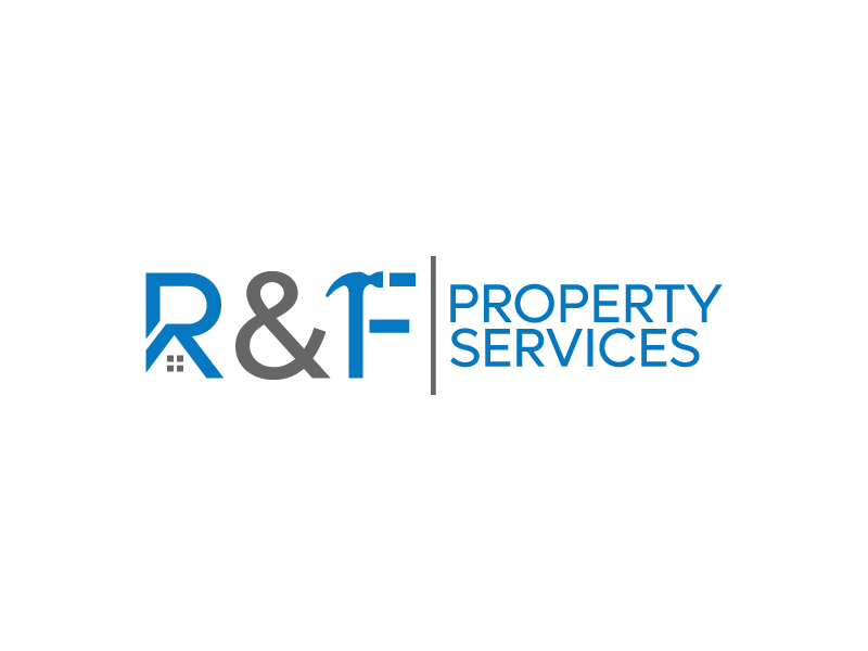 R & F property Services logo design by okta rara