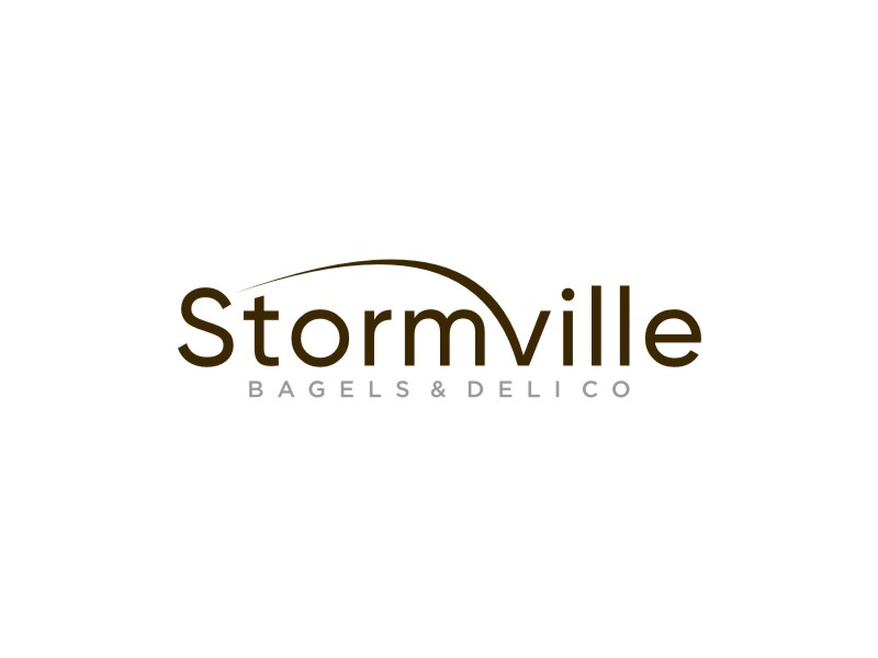 Stormville bagels & deli co logo design by Artomoro