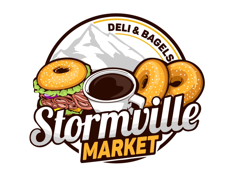 Stormville bagels & deli co logo design by veron