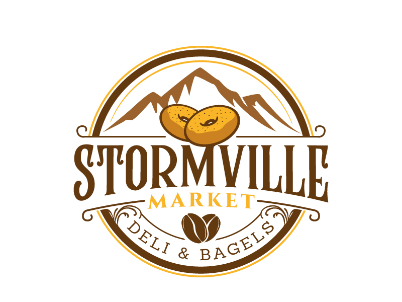 Stormville bagels & deli co logo design by jaize