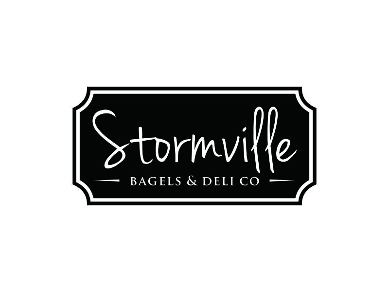 Stormville bagels & deli co logo design by ozenkgraphic