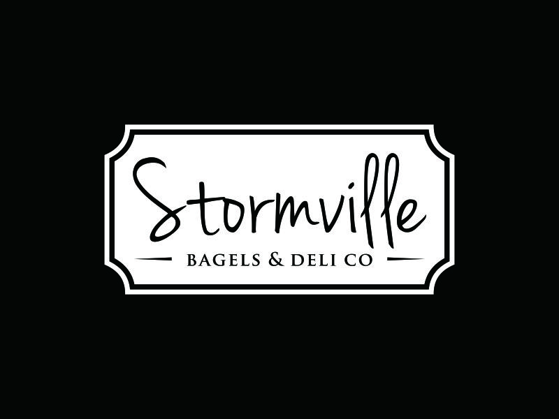 Stormville bagels & deli co logo design by ozenkgraphic