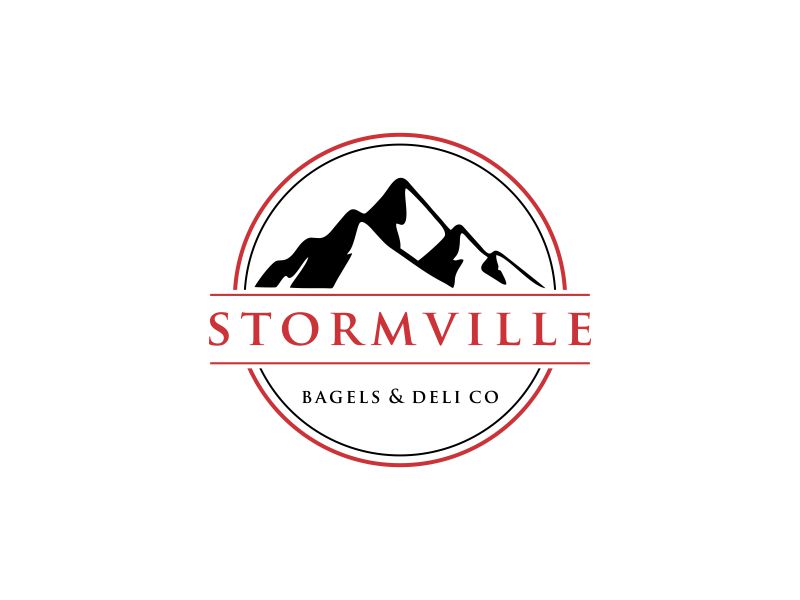 Stormville bagels & deli co logo design by oke2angconcept