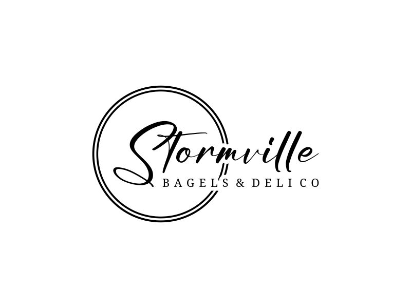 Stormville bagels & deli co logo design by Riyana