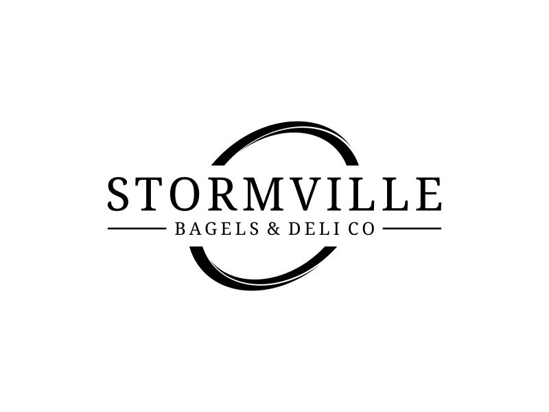 Stormville bagels & deli co logo design by Riyana