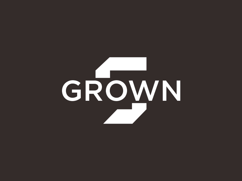 Grown logo design by kevlogo