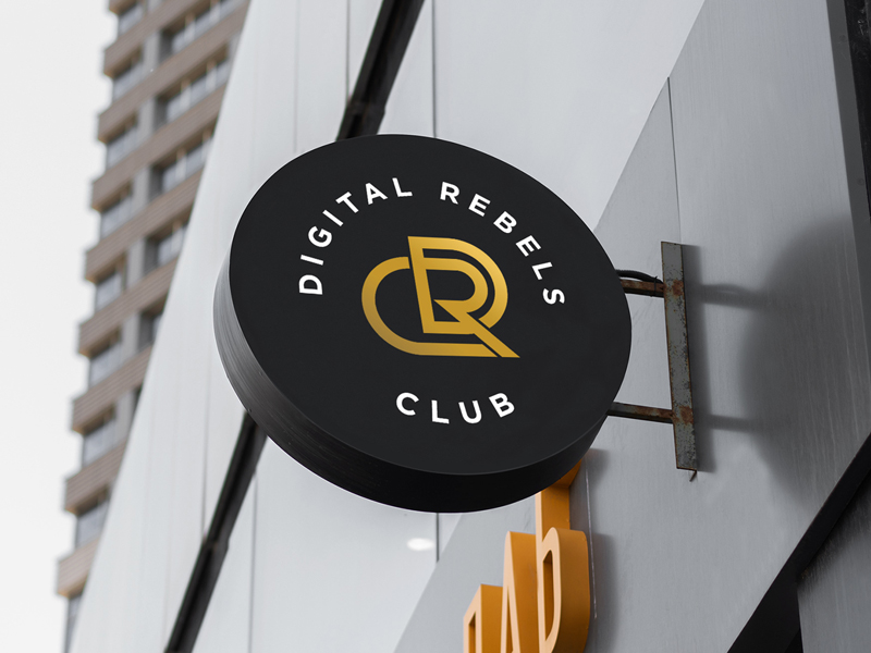 Digital Rebels Club logo design by Tall Forester