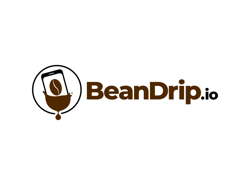 BeanDrip.io logo design by rezadesign
