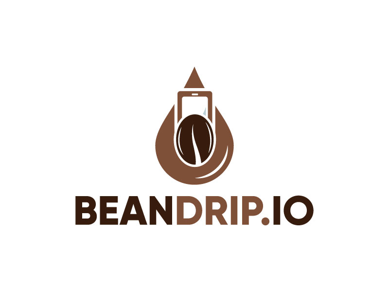 BeanDrip.io logo design by MonkDesign