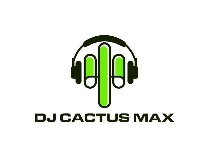 DJ Cactus Max logo design by ozenkgraphic
