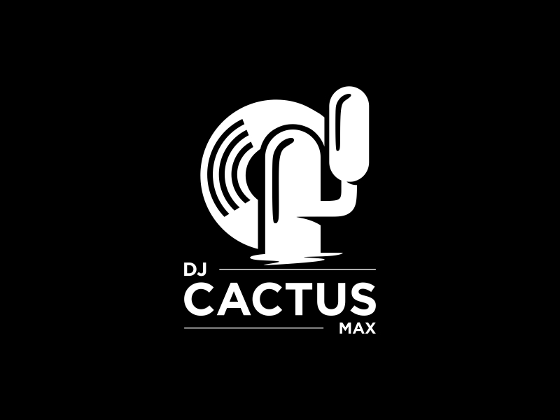 DJ Cactus Max logo design by semar