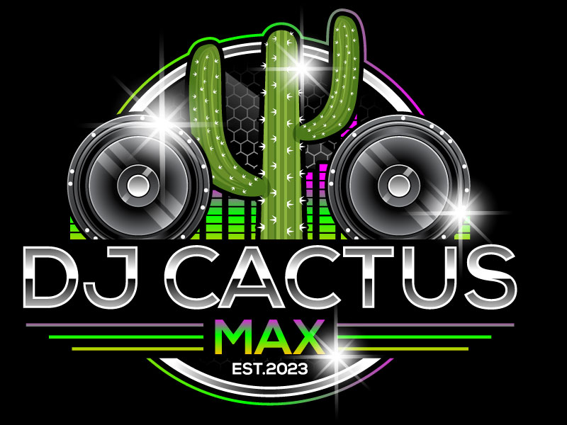 DJ Cactus Max logo design by Gilate