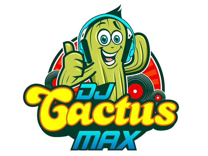 DJ Cactus Max logo design by DreamLogoDesign