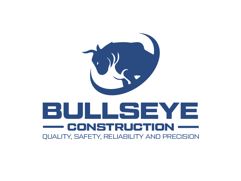 Bullseye Construction logo design by czars