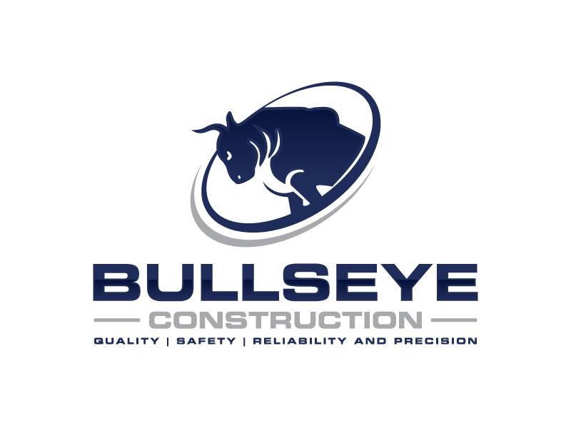 Bullseye Construction logo design by zakdesign700