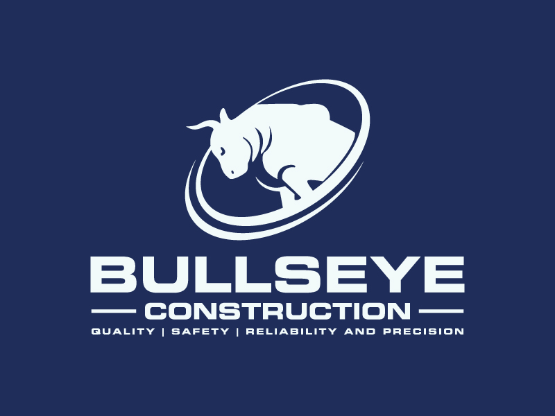 Bullseye Construction logo design by zakdesign700