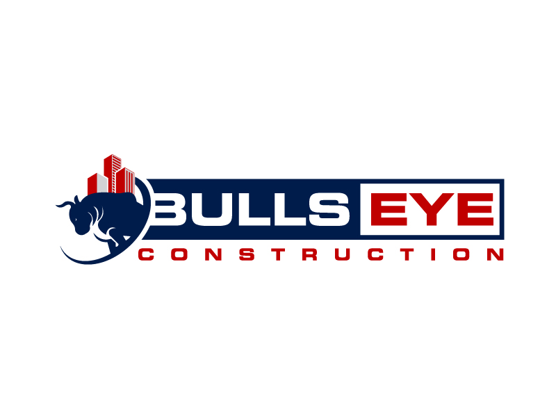 Bullseye Construction logo design by subrata